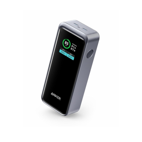 Anker Prime Power Bank, 12,000 mAh 2-Port Portable Charger with 130W Output, Smart Digital Display, Compatible with iPhone 15/14/13 Series, MacBook, Dell (A1335011)